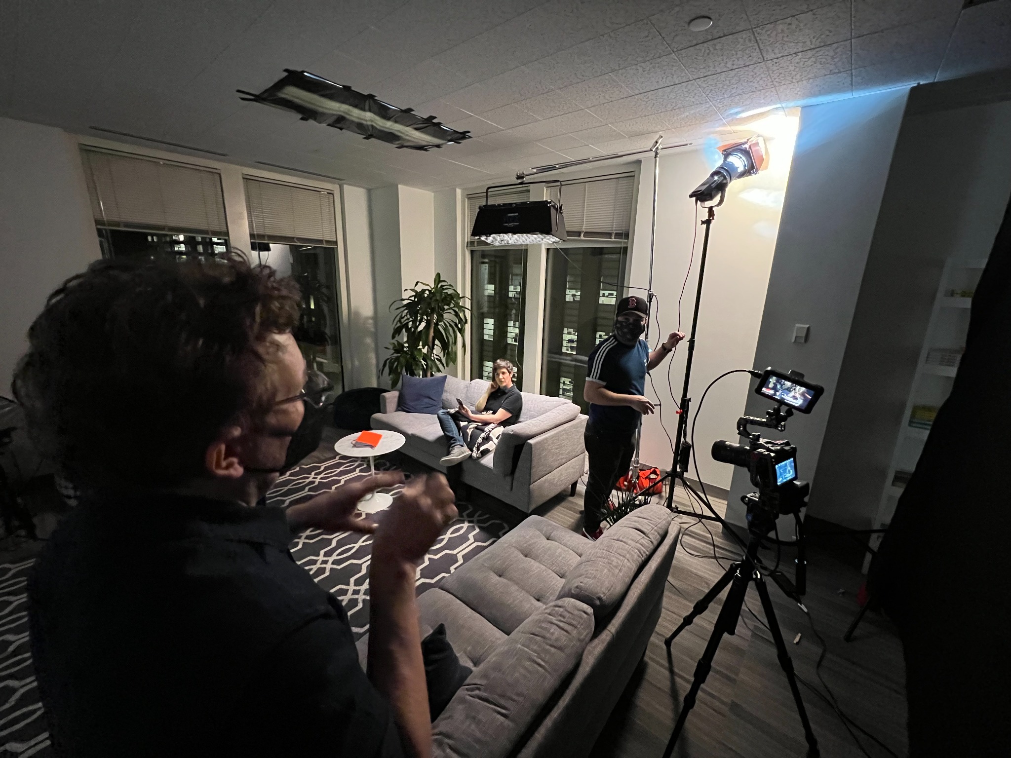 Camera and lighting setup